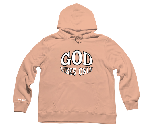 God VIbes Hoodie - Peach