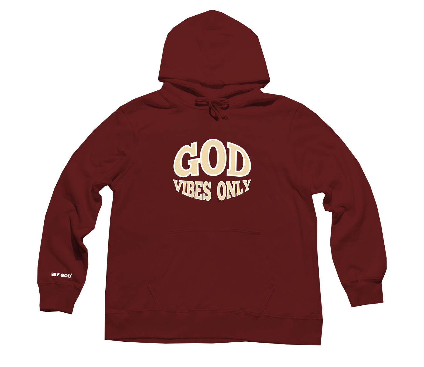 God Vibes Only Hoodie - Wine