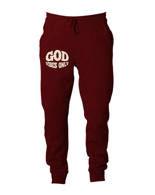 God Vibes Sweatpants - Wine